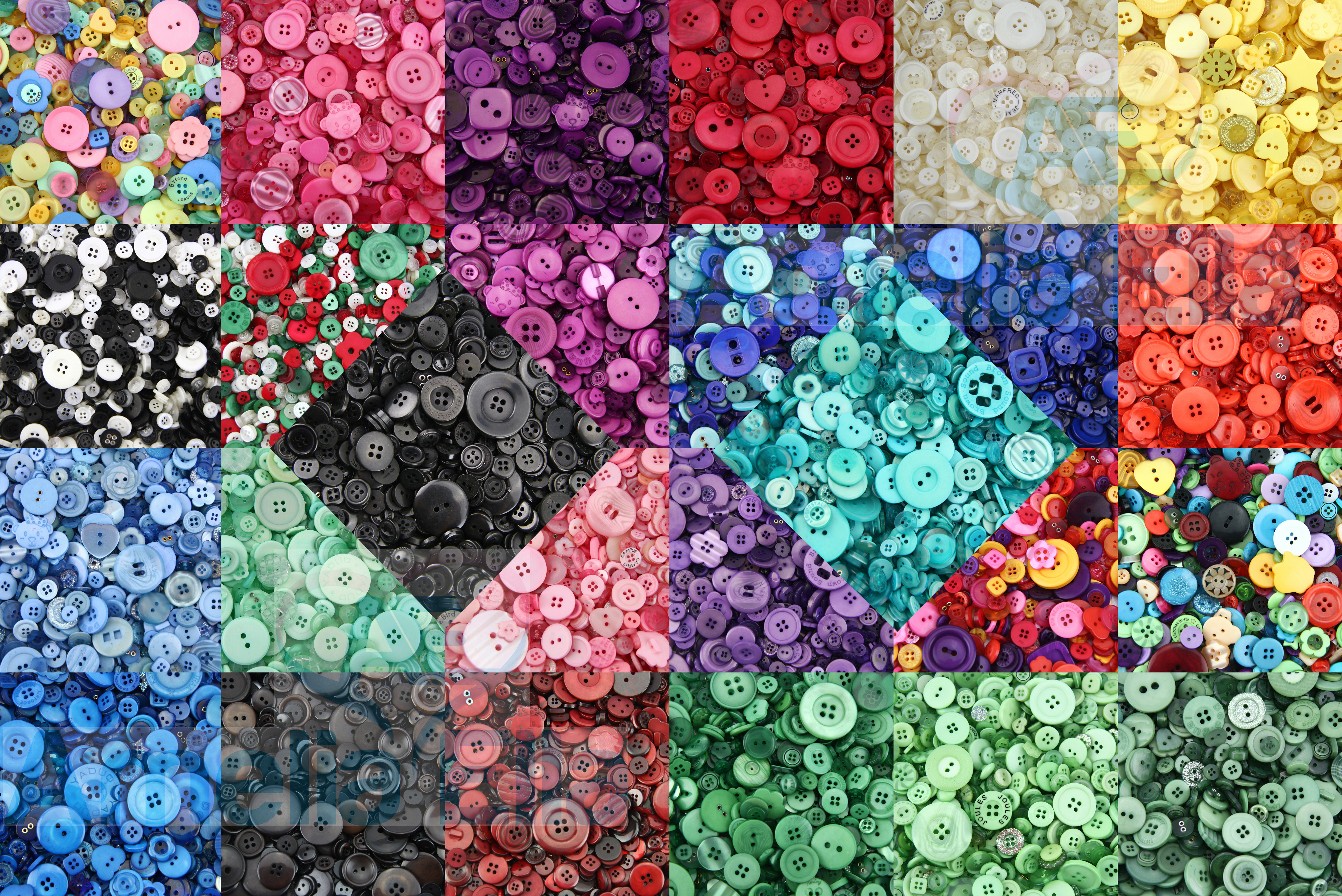 Arts /& Crafts Top Quality PASTEL Buttons Assorted Buttons Plastic Buttons